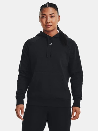 Bluza damska UNDER ARMOUR Rival Fleece z kapturem czarna (1379500-001)