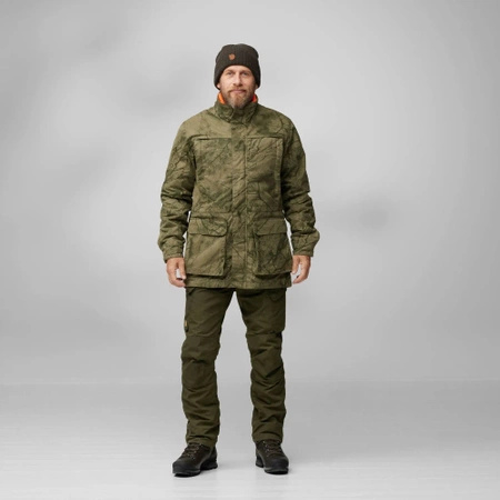 Kurtka ocieplana męska Fjällräven Barents 3 in 1 Hydratic Jacket M Green Camo (F12500158-626)