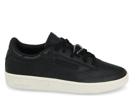 Wyprzedaż - Buty sportowe damskie czarne Reebok Club C 85 Hardware (BS9596)