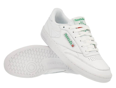 Wyprzedaż - Buty sportowe damskie białe Reebok Club C (CN0905)
