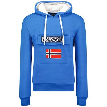 Bluza Geographical Norway GADRIEN BLUE-WHITE DB MEN 054 błękit królewski / biały męska (WW6115H/GN-Royal Blue / White)