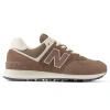 Sneakersy damskie New Balance WL574 brown Lifestyle (WL574RTS)
