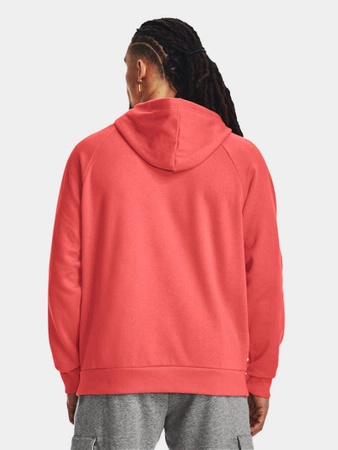 Bluza z kapturem męska UNDER ARMOUR Rival Fleece Logo różowa (1379758-690)