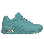 Wyprzedaż - Damskie sneakersy Skechers Uno Stand On Air buty sportowe do kostki morskie (73690-TEAL)