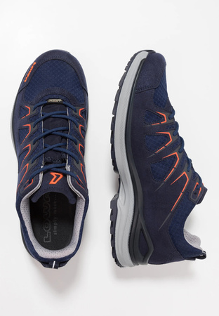 Buty trekkingowe męskie Lowa Innox Evo GTX Lo Gore-Tex navy/flame granatowe (310611 6957)