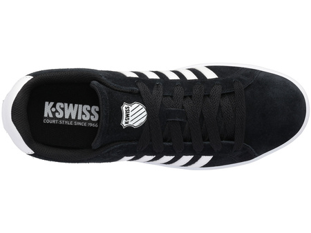 Buty sportowe K-Swiss Court Tiebreak SDE sneakersy zamszowe tenisówki czarne (07012-002-M)