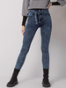 Niebieskie jeansy slim fit z paskiem (NM-SP-L77.73)