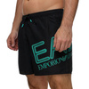 Szorty kąpielowe męskie EA7 Emporio Armani 902000-4R736-00020 kąpielówki bokserki czarne NERO