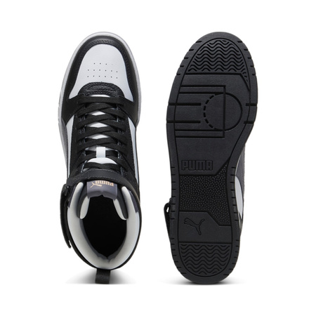Wyprzedaż - Sneakersy męskie Puma RBD Game wysokie za kostkę skórzane czarne (385839-32)