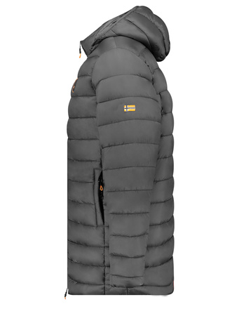 Kurtka męska Geographical Norway AMIGOMAP LONG HOOD DB DGREY MEN 233 DARK GREY (WZ5086H/GN-GRIS FONCÉ)