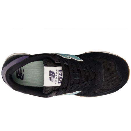 Sneakersy damskie New Balance 574 buty sportowe skórzane czarne (WL574RA)
