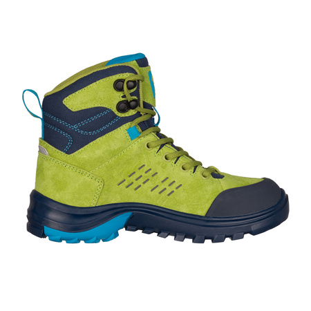 Wodoodporne buty turystyczne dziecięce dla chłopca/dziewczynki Trollkids Kids Trollsteinen Hiker Mid XT kiwi/mystic blue/vivid blue (658-346)