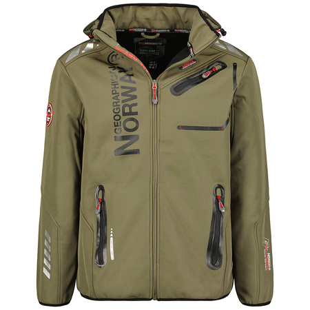 Softshell Geographical Norway ROYAUTE DB KAKI-NOIR MEN 068 khaki / czarny męska (WY1997H/GN-Kaki / Black)
