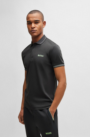 Koszulka Polo męska  BOSS Paule 1 Charcoal slim fit szara (50512892-016)