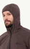 Kurtka przejściowa męska z kapturem Jack Wolfskin Bornberg Hoody M softshellowa brązowa (1307471_2365)