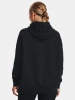 Bluza z kapturem damska UNDER ARMOUR Essential Fleece Oversized czarna (1379495-001)