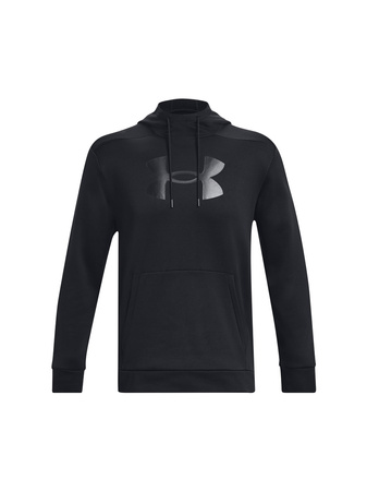 Wyprzedaż - Bluza sportowa męska Under Armour UA Armour Fleece Big Logo HD z kapturem czarna (1379743-001)