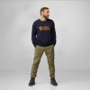 Sweter męski Fjällräven Fjällräven Logo Sweater M Dark Navy (F84142-555)