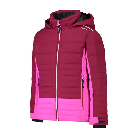 Kurtka narciarska dziecięca Kid G Jacket Fix Hood z kapturem sportowa różowa (31W0735/H921)