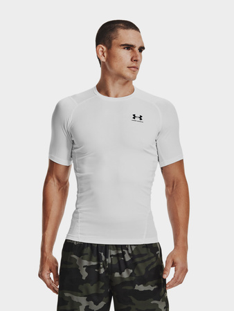 Koszulka męska termoaktywna UNDER ARMOUR white (1361518-100)