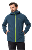 Wyprzedaż - Kurtka przeciwdeszczowa męska Jack Wolfskin HIGHEST PEAK JACKET M dark sea (1115131_1274)