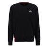 Bluza męska Alpha Industries Basic Sweater Small Logo black sweter z małym logo czarny (188307-03)