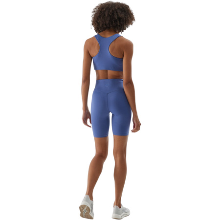 Legginsy damskie krótkie 4F F012 granatowe (4FWAW24TFSTF012 31S)