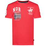 T-Shirt Geographical Norway JEQUESTRE MEN 254 czerwony męska (SY1305H/GN-Red)