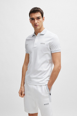 Koszulka Polo męska BOSS Paule 1 BIANCO slim fit biała (50512892-100)