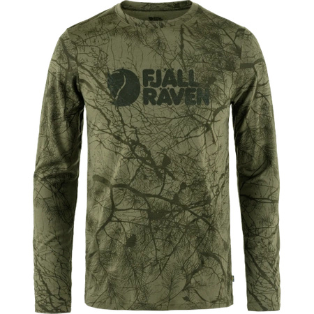 T-shirt męski Fjällräven Värmland Wool LS M Green Camo (F86673-626)