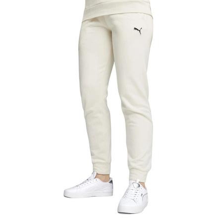 Spodnie dresowe damskie Puma BETTER ESSENTIALS PANTS bawełniane białe (67598999)