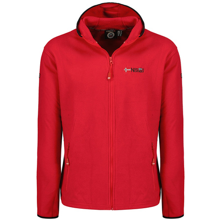 Bluza polarowa rozpinana męska Geographical Norway Unicia czerwona EO MEN 235 (WW4510H/GNO-RED)