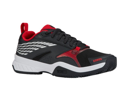 Buty sportowe męskie K-Swiss SpeedEx Clay sneakersy tenisowe czarne/czerwone (09191-017-M)