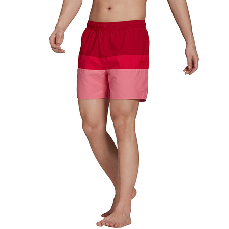 Spodenki kąpielowe męskie adidas Short-Length Colorb czerwono-różowe (GU0312)