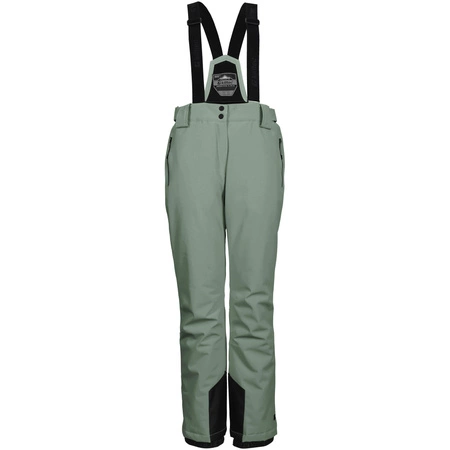 Spodnie narciarskie damskie Killtec KSW 249 wodoodporne z odpinanymi szelkami zielone (37559/738)