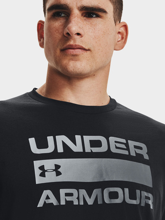 Wyprzedaż - Koszulka sportowa męska Under Armour t-shirt treningowa czarna (1329582-001)