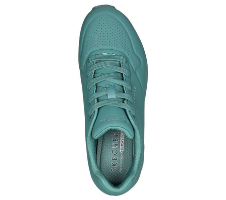 Wyprzedaż - Damskie sneakersy Skechers Uno Stand On Air buty sportowe do kostki morskie (73690-TEAL)