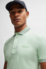 Koszulka Polo męska BOSS Paule 1 Open Green slim fit zielona (50512892-388)