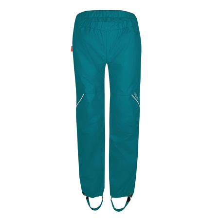 Wodoodporne spodnie dziecięce dla chłopca/dziewczynki Trollkids Kids Lofoten Rain Pants teal (374-326)