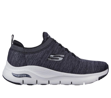 Buty męskie Skechers ARCH FIT WAVEPORT (232301BKGY)