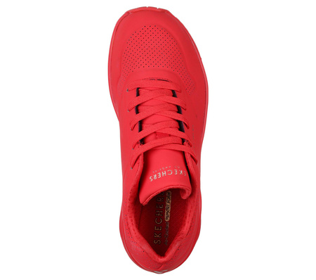 Buty sportowe damskie Skechers Uno Stand On Air sneakersy czerwone (73690-RED)