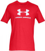 KOSZULKA UNDER ARMOUR M SPORTSTYLE LOGO SS RED