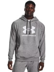 Bluza z kapturem męska UNDER ARMOUR Rival Fleece Logo szara (1379758-025)