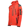 Kurtka sportowa męska Geographical Norway Techno MEN 056 BS3 z regulowanym kapturem wodoodporna czerwona (WU1060H/GN)