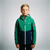 Kurtka softshell dziecięca Trollkids Kids Kristiansand Jacket z kapturem zielona/granatowa (320-327)