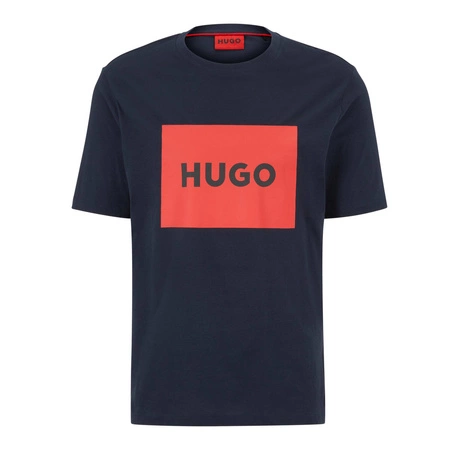 Wyprzedaż - Koszulka T-shirt męska Hugo Boss na lato granatowa (50467952-405)