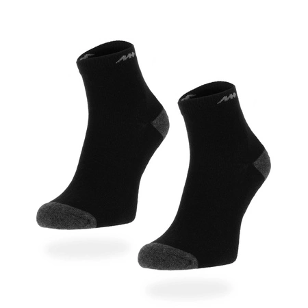 Wyprzedaż - Skarpety damskie/męskie czarne Monotox Basics Ankle Socks Active Cushion Black 2-Pack (SKS20ZKWB)