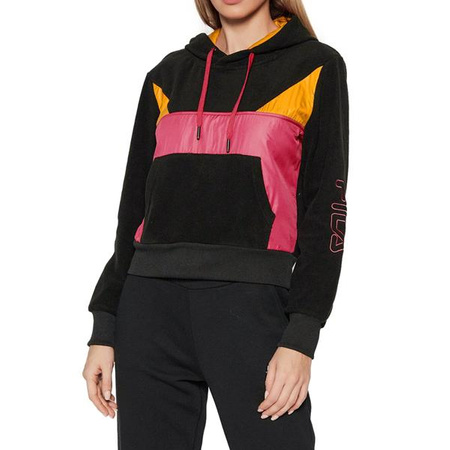 Damska bluza z kapturem Fila PIPPA CROPPED HOODY czarna (683438A273)