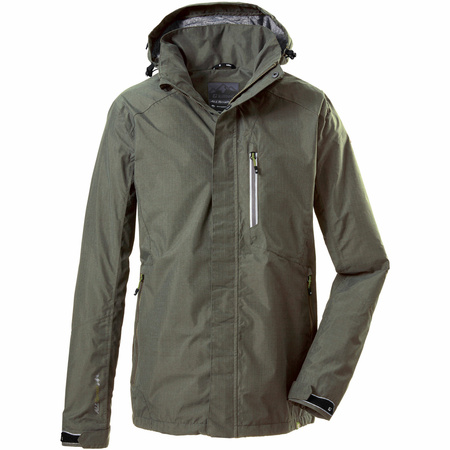 Wyprzedaż - Kurtka męska Killtec Jacket Carleb trekkingowa wodoodporna zielona (34723/756/M)
