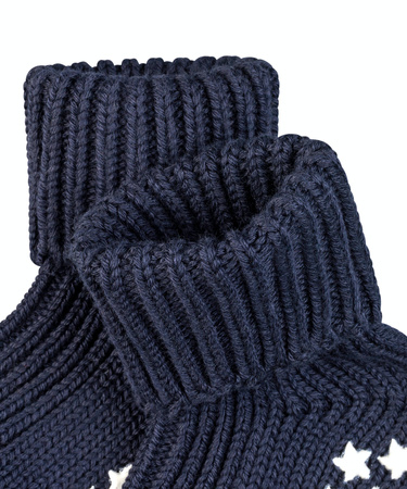 Wyprzedaż - Skarpetki niemowlęce antypoślizgowe FALKE Cotton Catspads SO CP darkmarine (10603-6170)